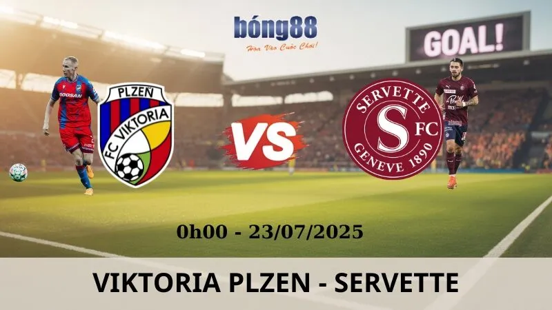 Nhận Định Bóng Đá - Viktoria Plzen vs Servette 23/07/2025